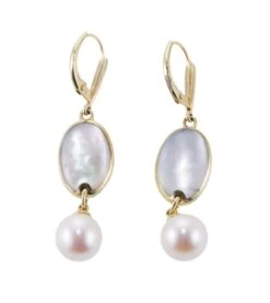 Asch Grossbardt Inlay Mother Of Pearl Onyx Pearl Gold Earrings 9 Asch Grossbardt Inlay Mother Of Pearl Onyx Pearl Gold Earrings -Mode Bijouterie Magasin Aschlastbatch0607 master