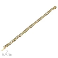 Spectra Fine Jewelry Oval Yellow Diamond Tennis Bracelet -Mode Bijouterie Magasin B1293 2 master