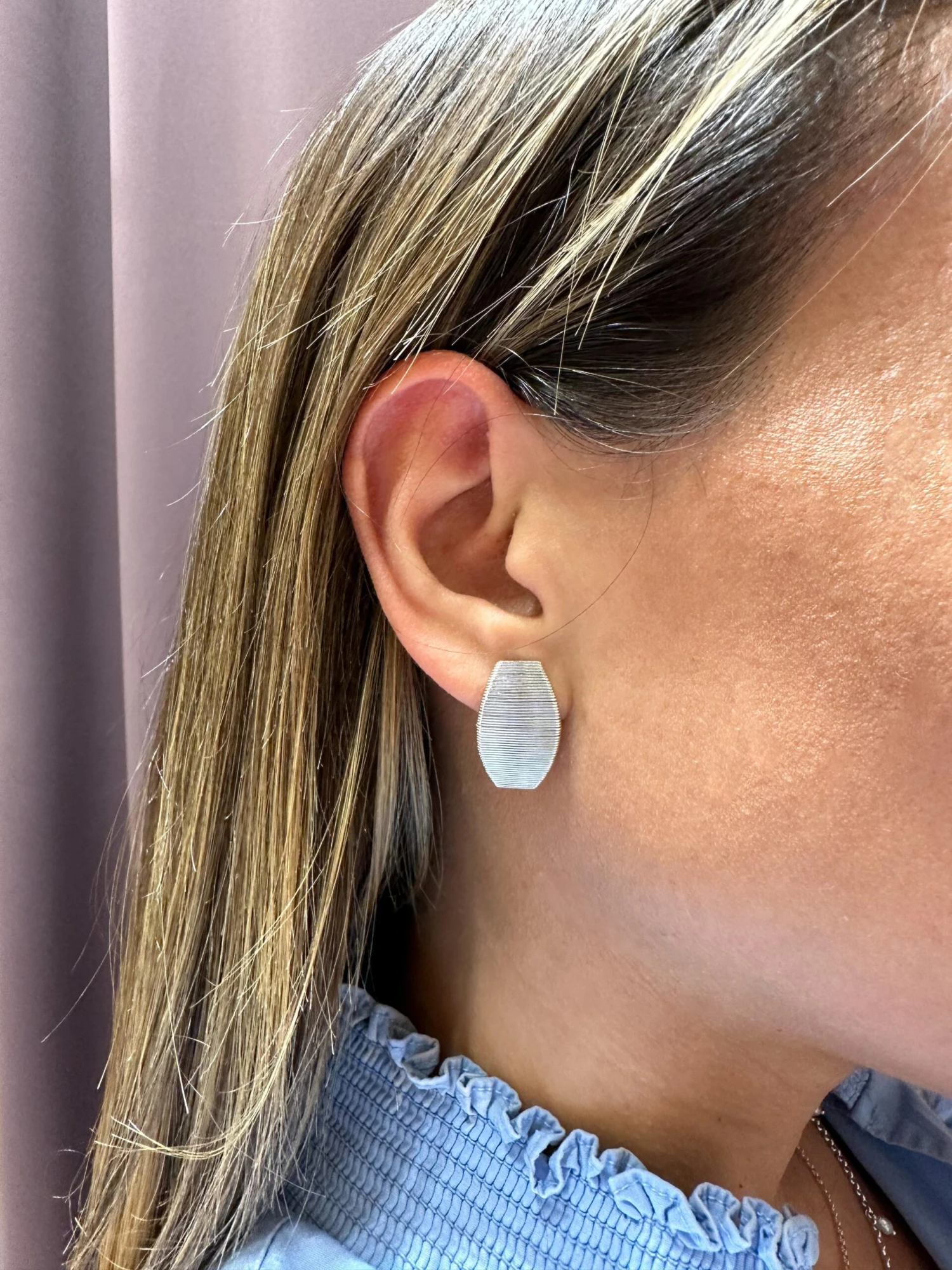 Rosior White Gold Drop Earrings 4 Rosior White Gold Drop Earrings – Image 2