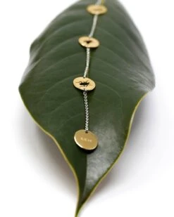 Asymmetric Pair Of Gold Chain Earring, 18k & Steel Stud Earring -Mode Bijouterie Magasin BECH4MG BEBA 4 1 master