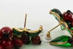 Augustine Gilded Metal & Glass Paste Gooseberries Earrings -Mode Bijouterie Magasin BO37 5 master
