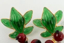 Augustine Red Glass Paste Gooseberries Earrings -Mode Bijouterie Magasin BO38 3 master