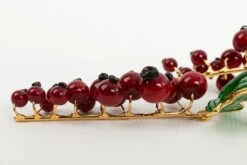 Augustine Red Glass Paste Gooseberries Earrings -Mode Bijouterie Magasin BO38 5 master