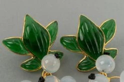 Augustine White Glass Paste Gooseberries Earrings -Mode Bijouterie Magasin BO42 3 master