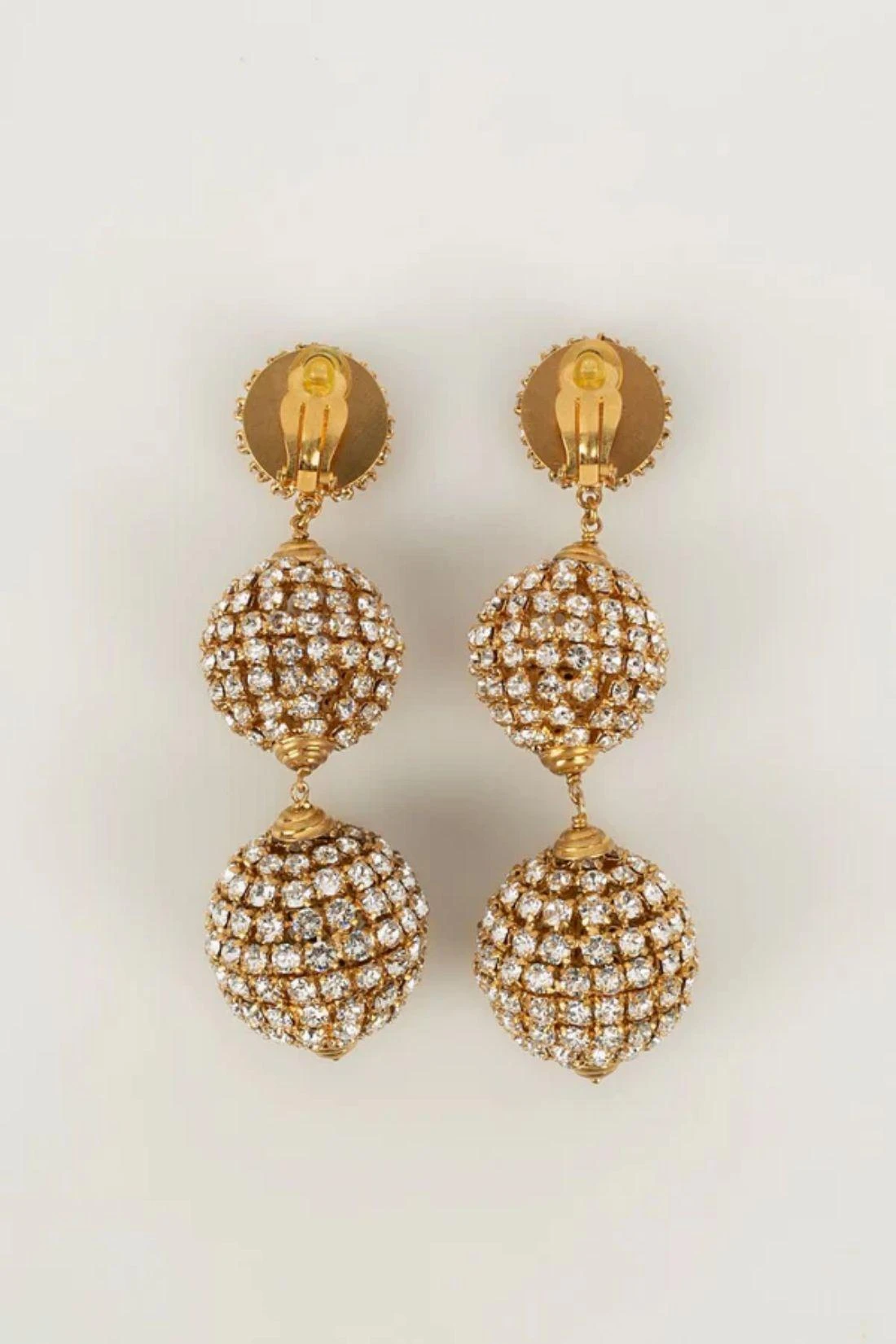 Yves Saint Laurent Earrings With Rhinestones 6 Yves Saint Laurent Earrings With Rhinestones – Image 4