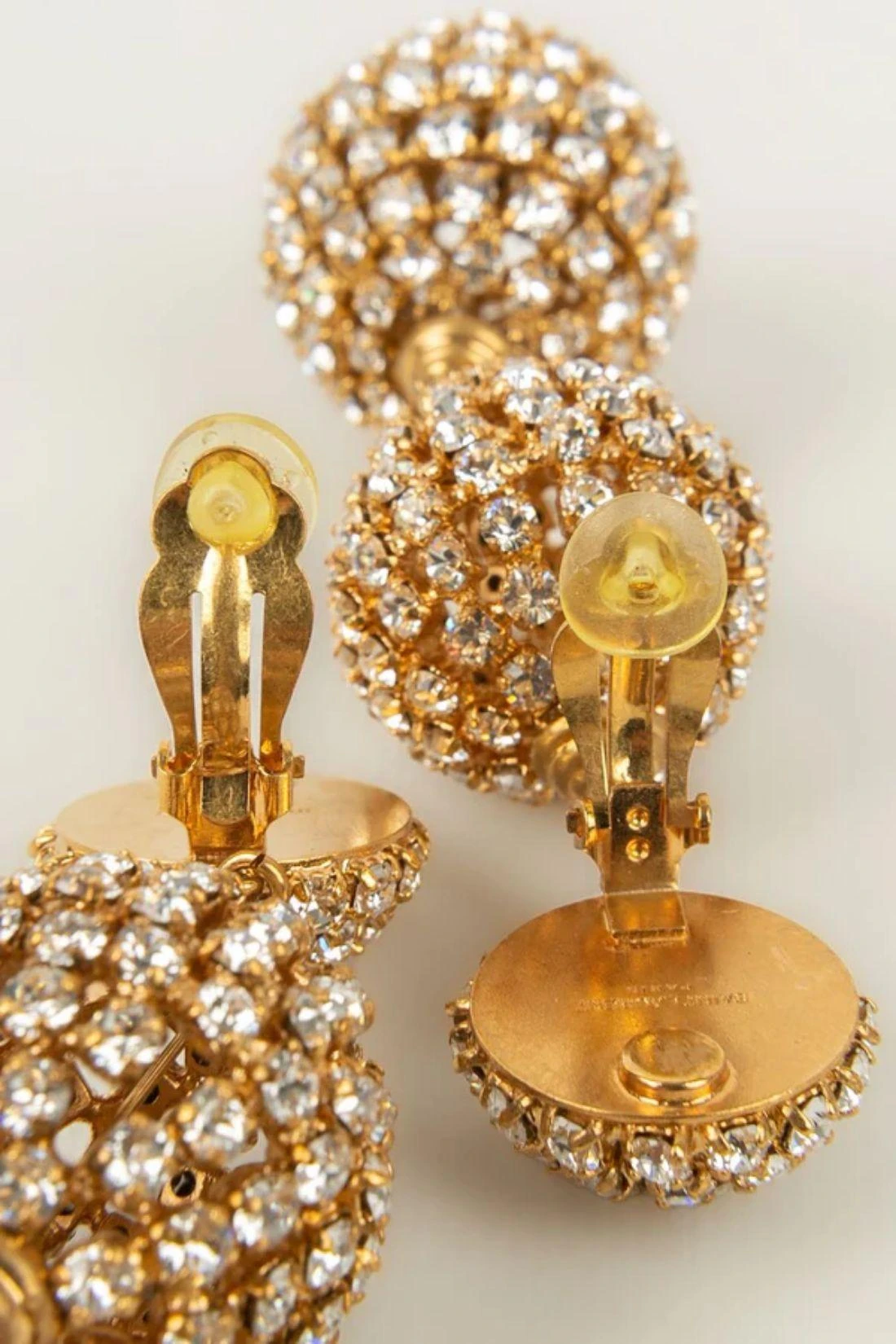 Yves Saint Laurent Earrings With Rhinestones 7 Yves Saint Laurent Earrings With Rhinestones – Image 5