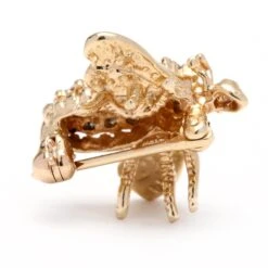Unknown 0.25ctw Mini Diamond Bee Brooch, 14k Yellow Gold, Small Bee -Mode Bijouterie Magasin BR1040 2 master