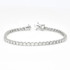 Classic 8.00 Carat Four Prong Tennis Bracelet In 18k White Gold Natural Diamonds -Mode Bijouterie Magasin BR200138 2 master