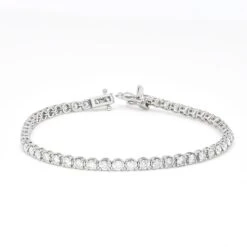 Classic 8.00 Carat Four Prong Tennis Bracelet In 18k White Gold Natural Diamonds -Mode Bijouterie Magasin BR200138 3 master