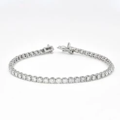 Classic 8.00 Carat Four Prong Tennis Bracelet In 18k White Gold Natural Diamonds -Mode Bijouterie Magasin BR200138 4 master