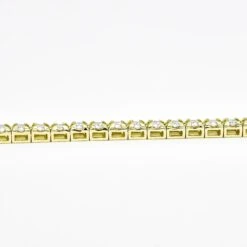 Visible 18k Yellow Gold Four Prong Tennis Bracelet In 8.00ct Natural Diamonds -Mode Bijouterie Magasin BR43045 350yg 1 master
