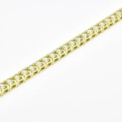 Visible 18k Yellow Gold Four Prong Tennis Bracelet In 8.00ct Natural Diamonds -Mode Bijouterie Magasin BR43045 350yg 2 master