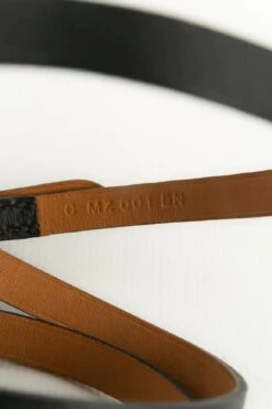 Hermès Hapi Leather Bracelet In Black And Brown Leather -Mode Bijouterie Magasin BRA138 5 master