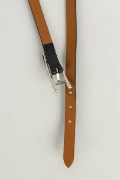 Hermès Hapi Leather Bracelet In Black And Brown Leather -Mode Bijouterie Magasin BRA138 8 master