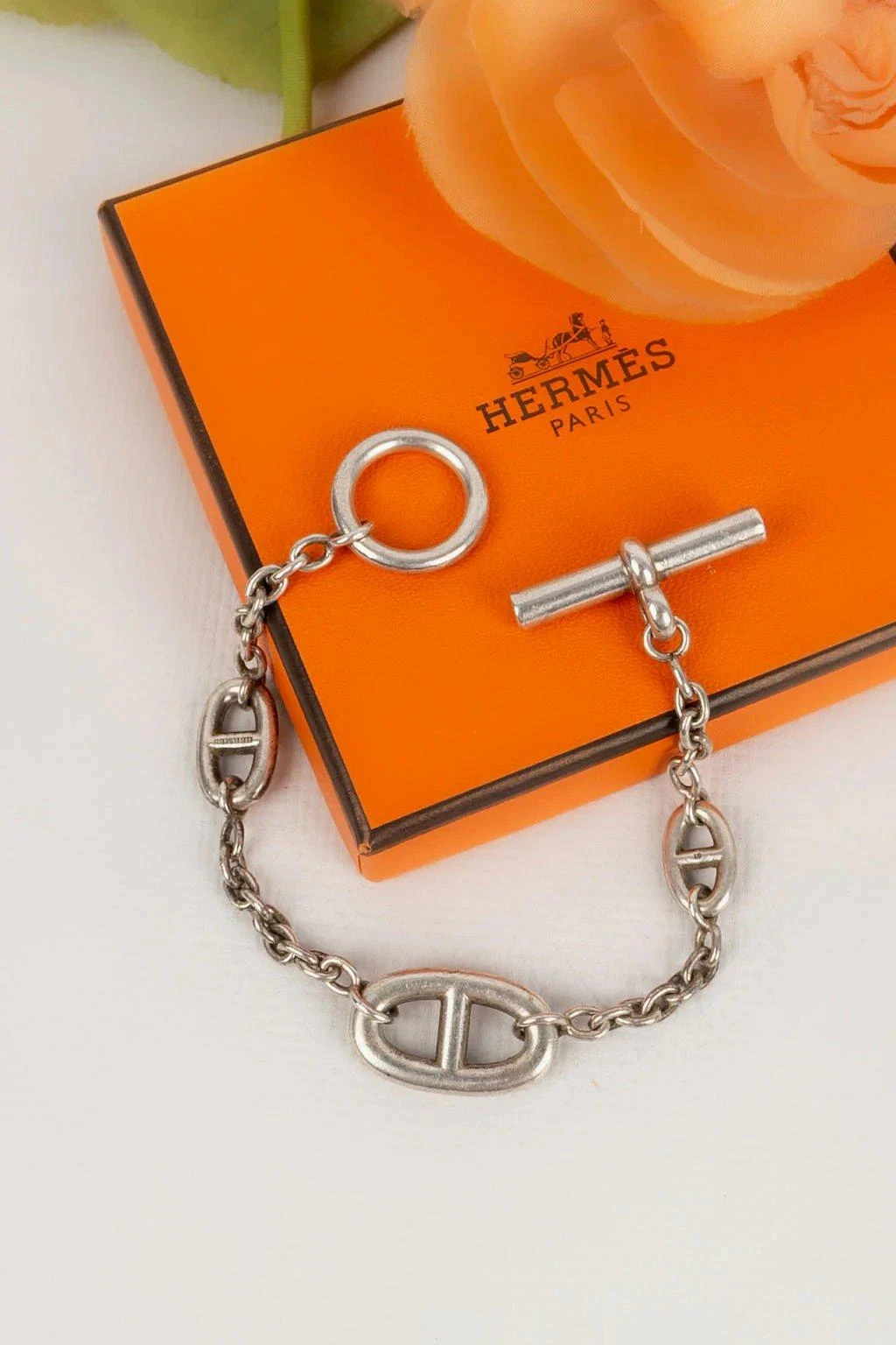Hermes Farandole Silver Bracelet 4 Hermes Farandole Silver Bracelet – Image 2