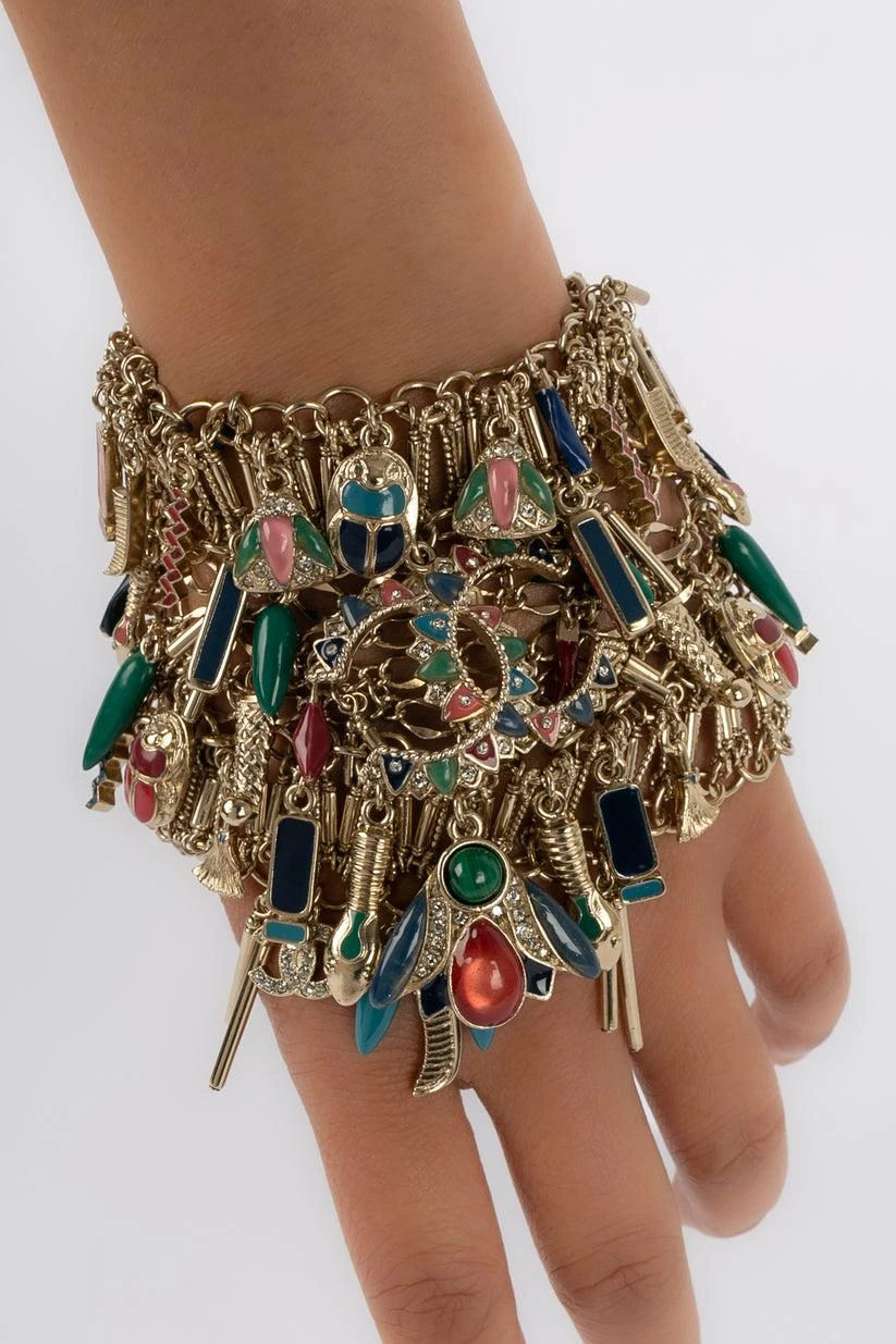 Chanel Champagne Metal Bracelet Défilé 12 Chanel Champagne Metal Bracelet Défilé – Image 10