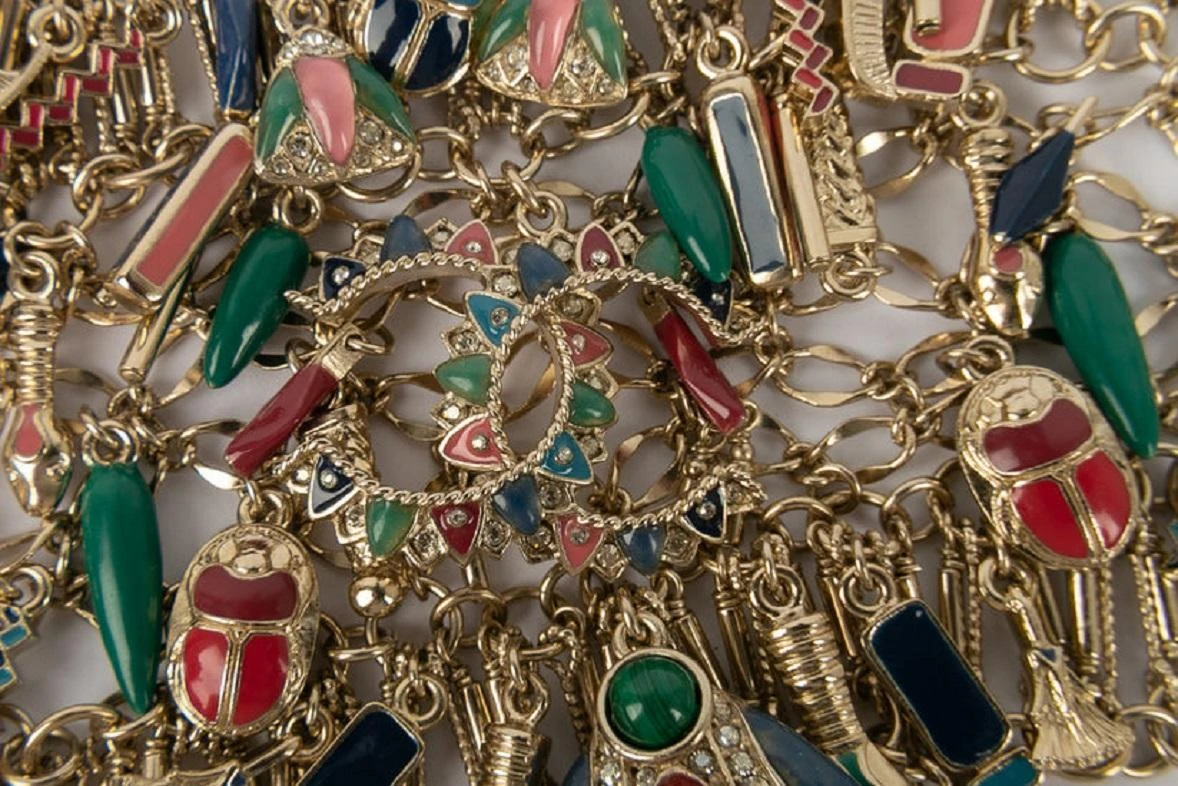 Chanel Champagne Metal Bracelet Défilé 4 Chanel Champagne Metal Bracelet Défilé – Image 2