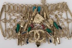 Chanel Champagne Metal Bracelet Défilé 17 Chanel Champagne Metal Bracelet Défilé -Mode Bijouterie Magasin BRAB100 6 master