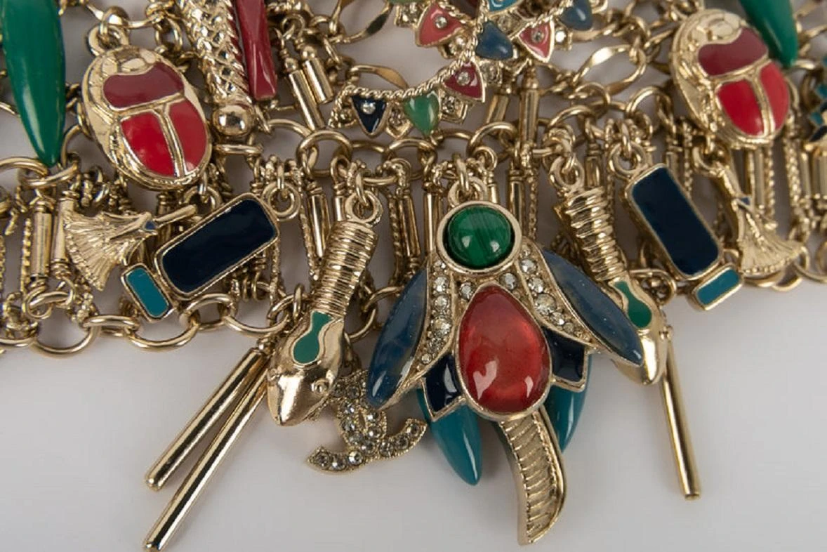 Chanel Champagne Metal Bracelet Défilé 9 Chanel Champagne Metal Bracelet Défilé – Image 7