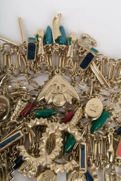 Chanel Champagne Metal Bracelet Défilé 19 Chanel Champagne Metal Bracelet Défilé -Mode Bijouterie Magasin BRAB100 8 master