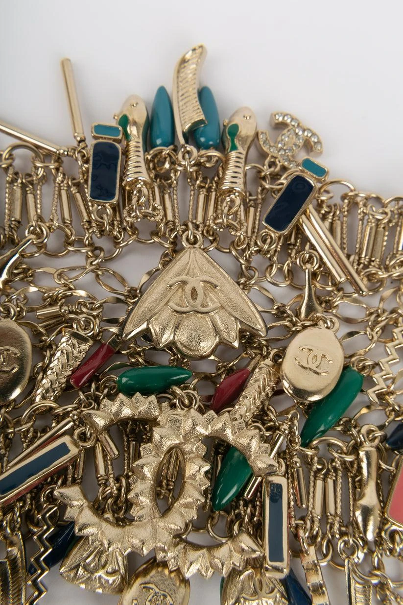 Chanel Champagne Metal Bracelet Défilé 10 Chanel Champagne Metal Bracelet Défilé – Image 8