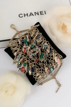 Chanel Champagne Metal Bracelet Défilé 20 Chanel Champagne Metal Bracelet Défilé -Mode Bijouterie Magasin BRAB100 9 master