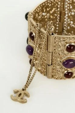 Chanel Bracelet In Champagne Metal And Resin Fall, 2009 -Mode Bijouterie Magasin BRAB134 10 master