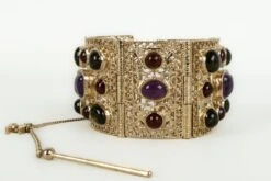 Chanel Bracelet In Champagne Metal And Resin Fall, 2009 -Mode Bijouterie Magasin BRAB134 4 master