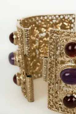Chanel Bracelet In Champagne Metal And Resin Fall, 2009 -Mode Bijouterie Magasin BRAB134 7 master