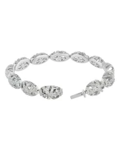Piero Milano 18k White Gold Diamond Bracelet -Mode Bijouterie Magasin BRDI 109186 18c master
