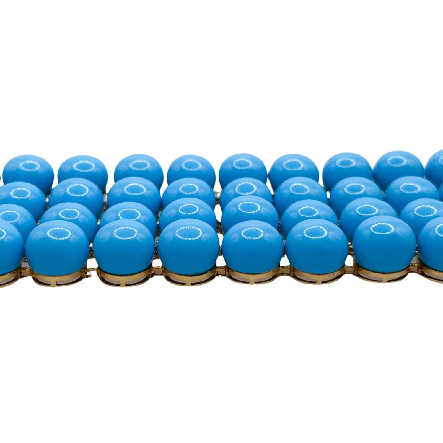 Unknown Jay Feder 18k Yellow Gold Turquoise And Diamond Wide Beacelet 7 Unknown Jay Feder 18k Yellow Gold Turquoise And Diamond Wide Beacelet – Image 5