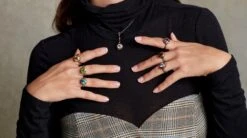 4.13 Carat White Topaz Diamond Sterling Silver Yellow Gold Pendant Necklace -Mode Bijouterie Magasin BSM 2209 1 master