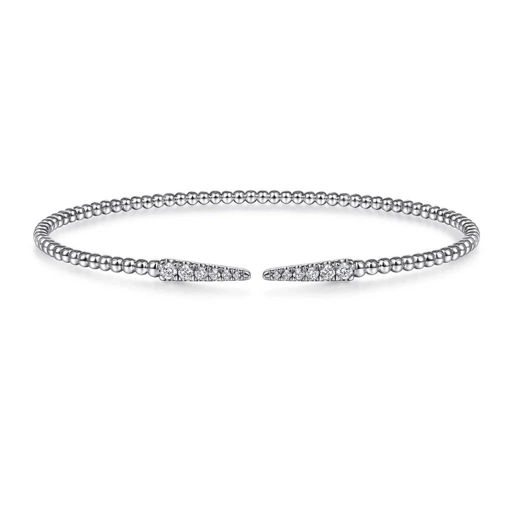 Diamond Spike Bracelet Flexible Cuff Bangle, .26 Carats BG4216-62W45JJ LV 14kt 7 Diamond Spike Bracelet Flexible Cuff Bangle, .26 Carats BG4216-62W45JJ LV 14kt – Image 5