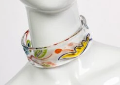 Miu Miu Runway Lucite Painted Choker Necklace, 2014 -Mode Bijouterie Magasin Basha 5 1 2019 167 master