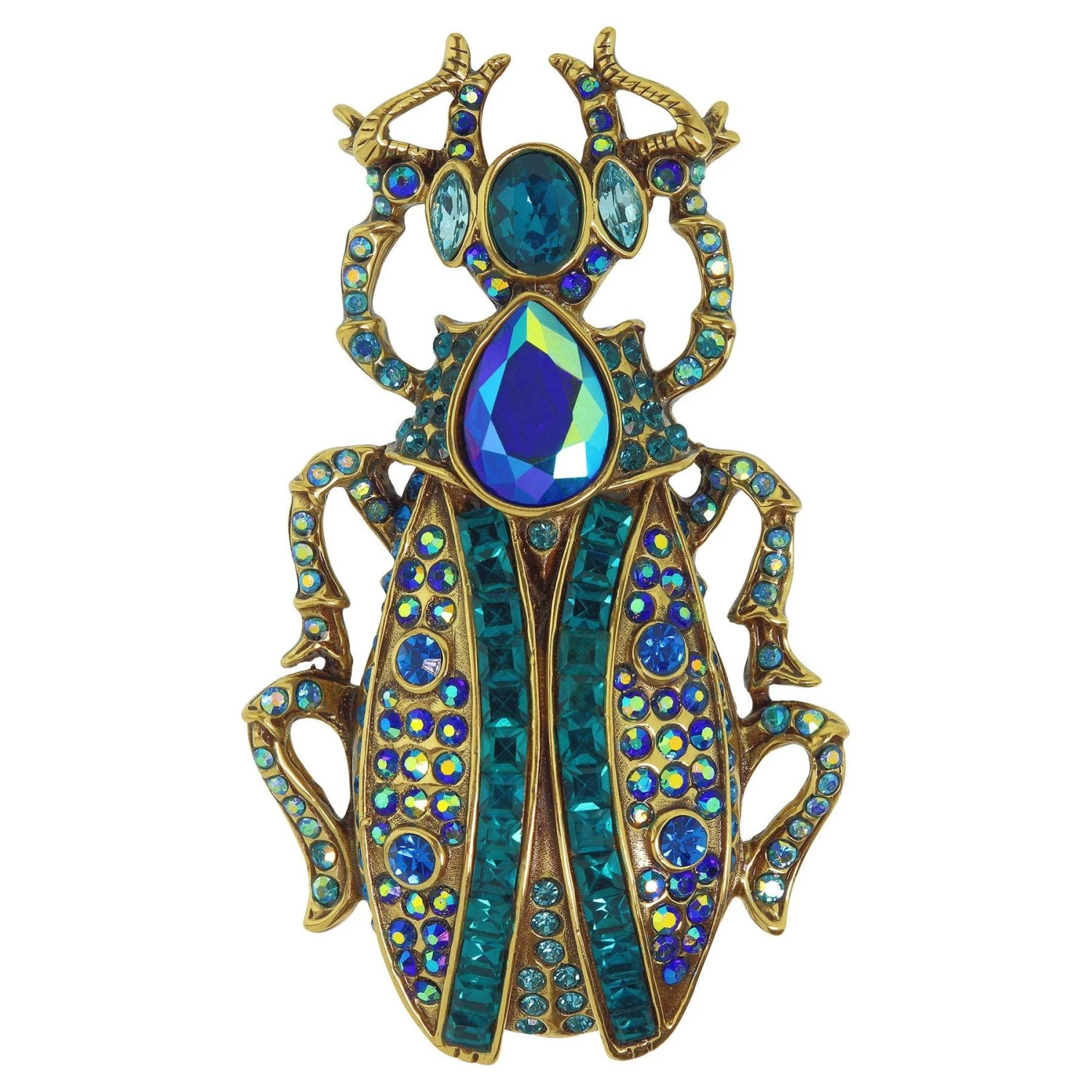 Heidi Daus Beetle Mania Crystal Accented Beetle Pin Brooch 5 Heidi Daus Beetle Mania Crystal Accented Beetle Pin Brooch – Image 3