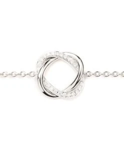 18 Carat Gold Bracelet, White Gold, Diamonds, Tresse Collection -Mode Bijouterie Magasin Bracelet tresse OB DTS 651110 PM 2 master