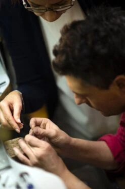 Diamond Ruby White Gold Handcrafted In Italy Papillon Bow Chocker Brooch -Mode Bijouterie Magasin Bruno Em COL master 1