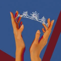 Fei Liu Purple-Aqua Swarovski Zirconia Sterling Silver Sparkler Firework Tiara 9 Fei Liu Purple-Aqua Swarovski Zirconia Sterling Silver Sparkler Firework Tiara -Mode Bijouterie Magasin CAR 925R 803 SWCZ model master