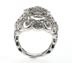 Art Decor Antique Filigree 1.28 Carat Diamond Ring In 18 Karat White Gold -Mode Bijouterie Magasin CDR 05001 35 3 master