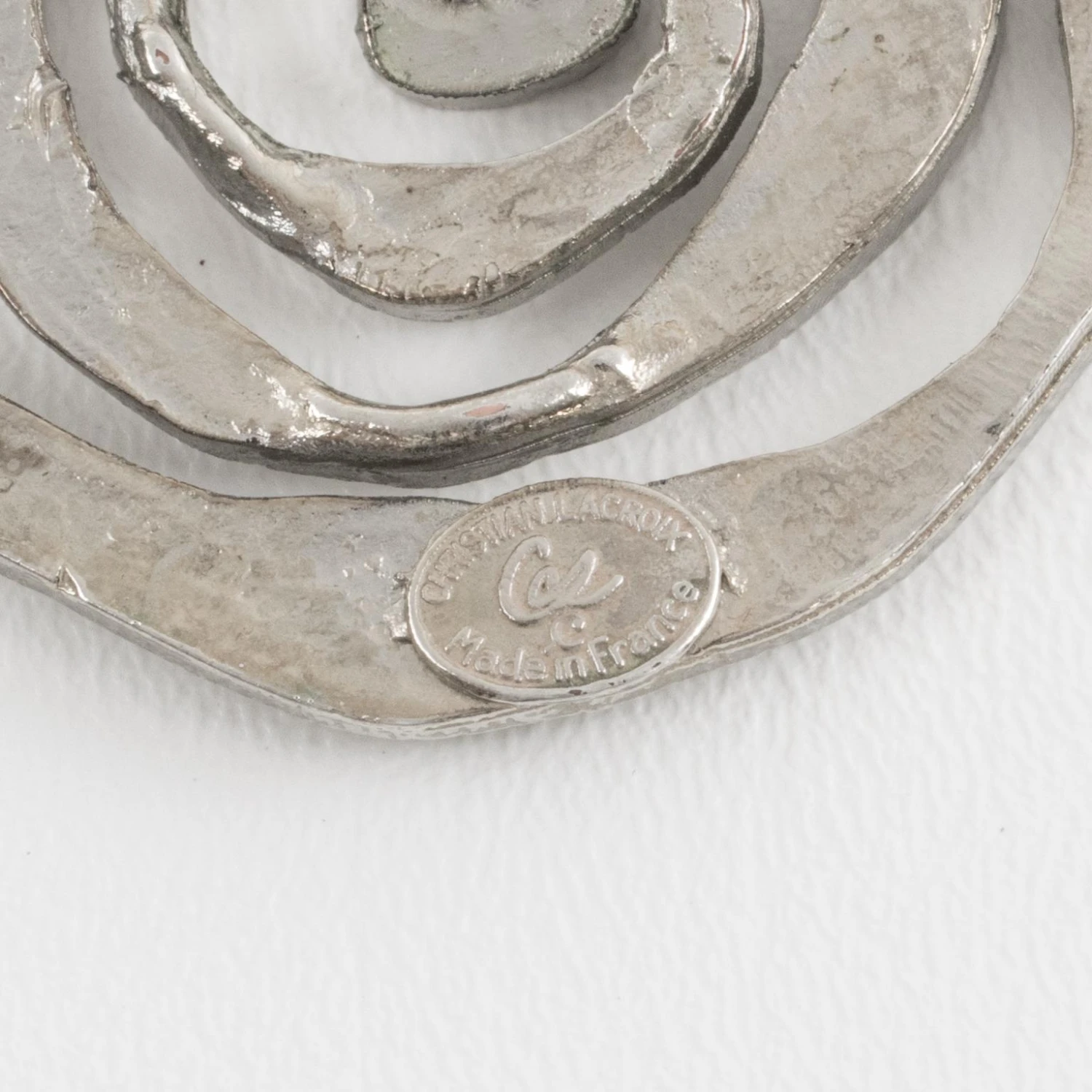 Christian Lacroix Brutalist Silvered Jeweled Choker Necklace 10 Christian Lacroix Brutalist Silvered Jeweled Choker Necklace – Image 8