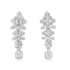 5.65 Carat Diamond 14 Karat White Gold Earrings -Mode Bijouterie Magasin CN 41208A 3 master