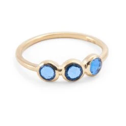 Trinity Rose Cut Sapphire Band -Mode Bijouterie Magasin Contemporary 160 copy master