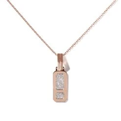 DNA Full Diamond Necklace In 18k Pink Gold 9 DNA Full Diamond Necklace In 18k Pink Gold -Mode Bijouterie Magasin DCP013NK18KPDIA0001 3 master 2