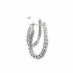 Round Diamonds 2.55 Carat Set In 14K White Gold Lever Back Earrings 12 Round Diamonds 2.55 Carat Set In 14K White Gold Lever Back Earrings -Mode Bijouterie Magasin DE0199 3 master