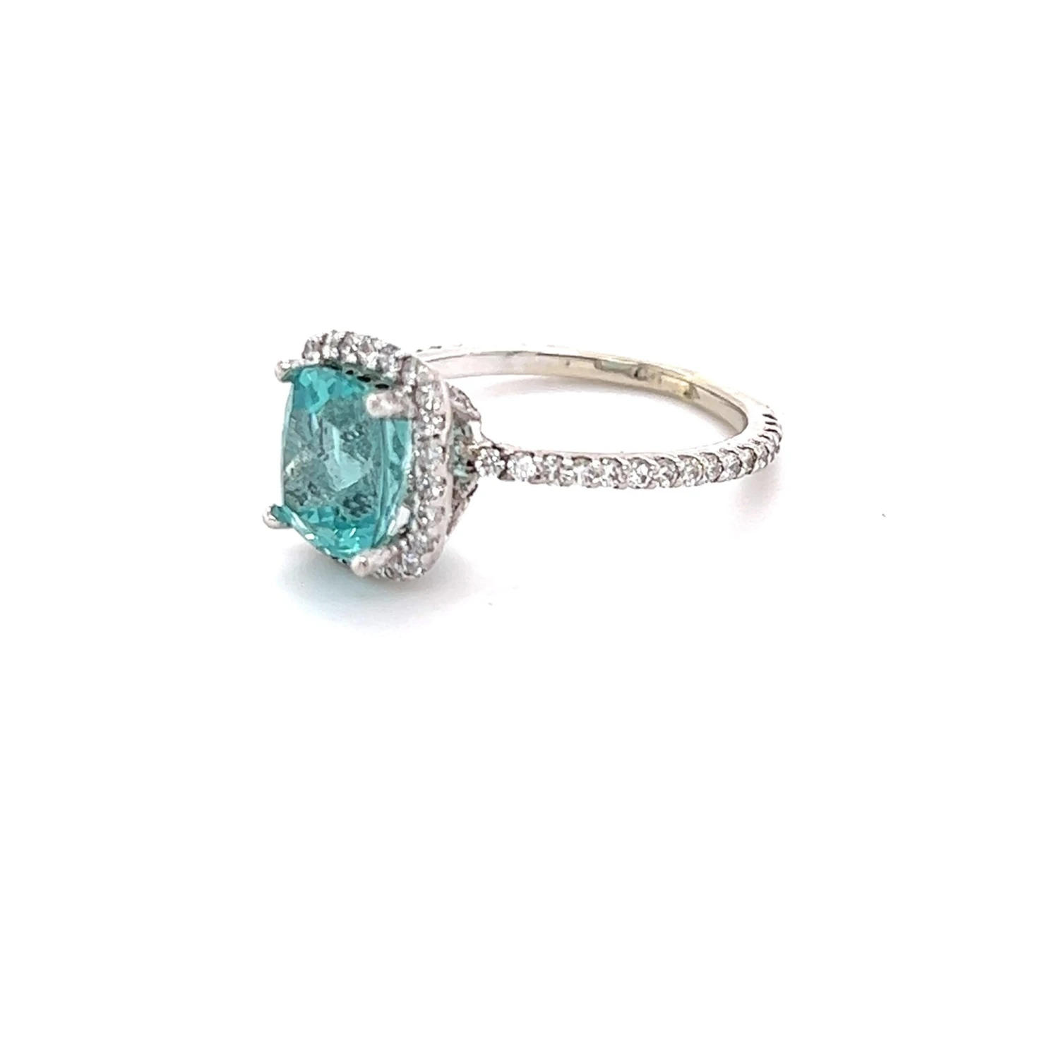 2.90 Carat Apatite Diamond White Gold Ring 5 2.90 Carat Apatite Diamond White Gold Ring – Image 3