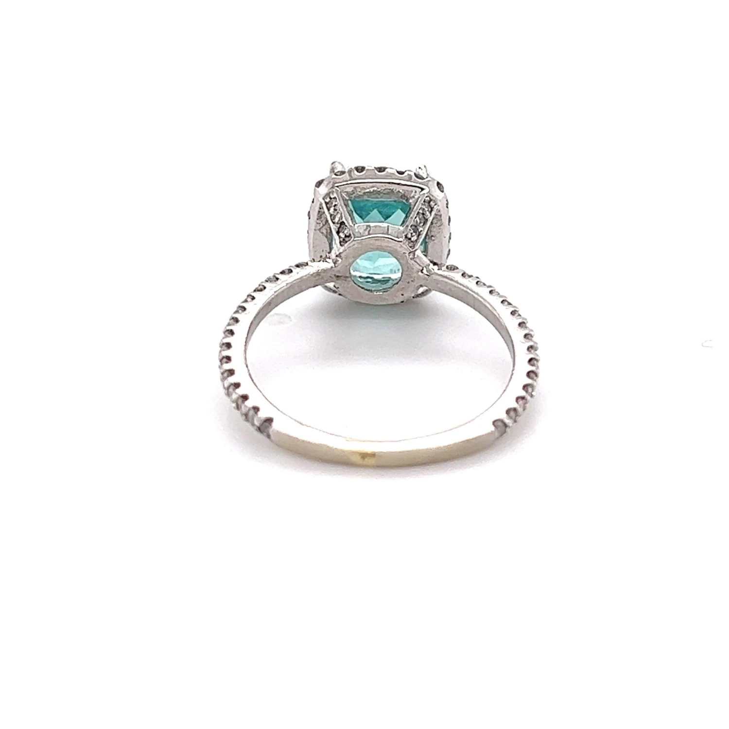 2.90 Carat Apatite Diamond White Gold Ring 6 2.90 Carat Apatite Diamond White Gold Ring – Image 4