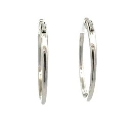 Diamond Inside-Out Hoops Earrings 1.50 Carat In 14k White Gold 12 Diamond Inside-Out Hoops Earrings 1.50 Carat In 14k White Gold -Mode Bijouterie Magasin DH1006 3 master