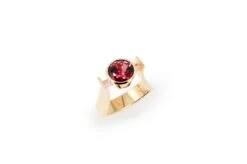 Round 4.49 Carat Crimson Rhodolite Garnet Fashion Ring 8 Round 4.49 Carat Crimson Rhodolite Garnet Fashion Ring -Mode Bijouterie Magasin DSC0051 master