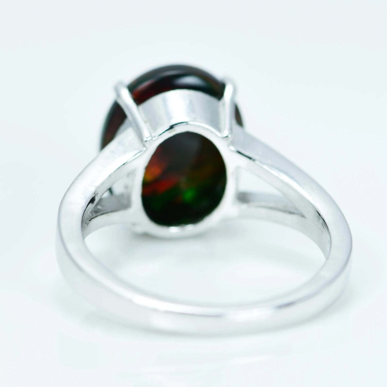 Natural 4.80 Carat Black Opal Ring 7 Natural 4.80 Carat Black Opal Ring – Image 5