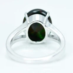 Natural 4.80 Carat Black Opal Ring 13 Natural 4.80 Carat Black Opal Ring -Mode Bijouterie Magasin DSC0111 edited master